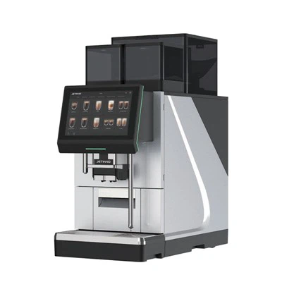 Double moulin komèsyal kafe machin